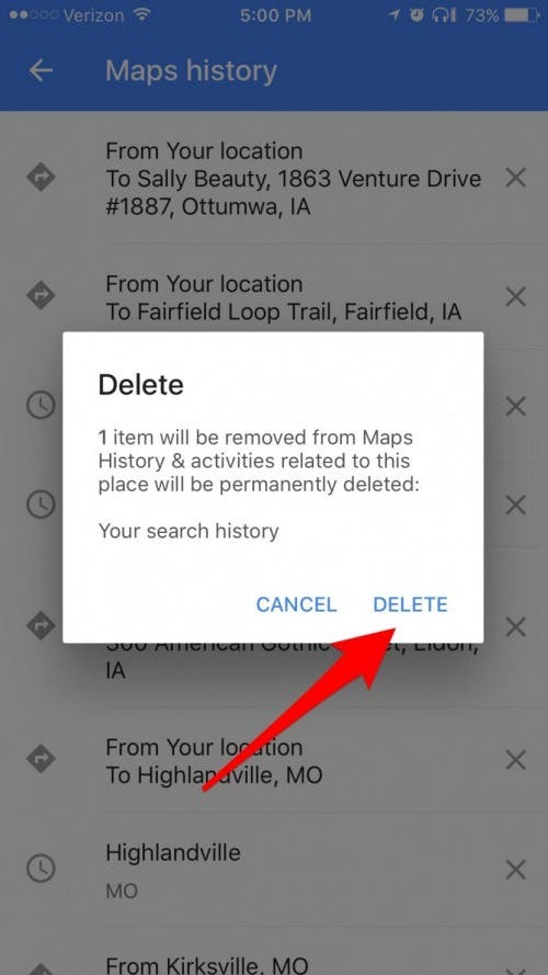 How to Delete Location & Search History on iPhone in Google Map & Apple
